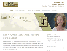 Tablet Screenshot of drlorifutterman.com